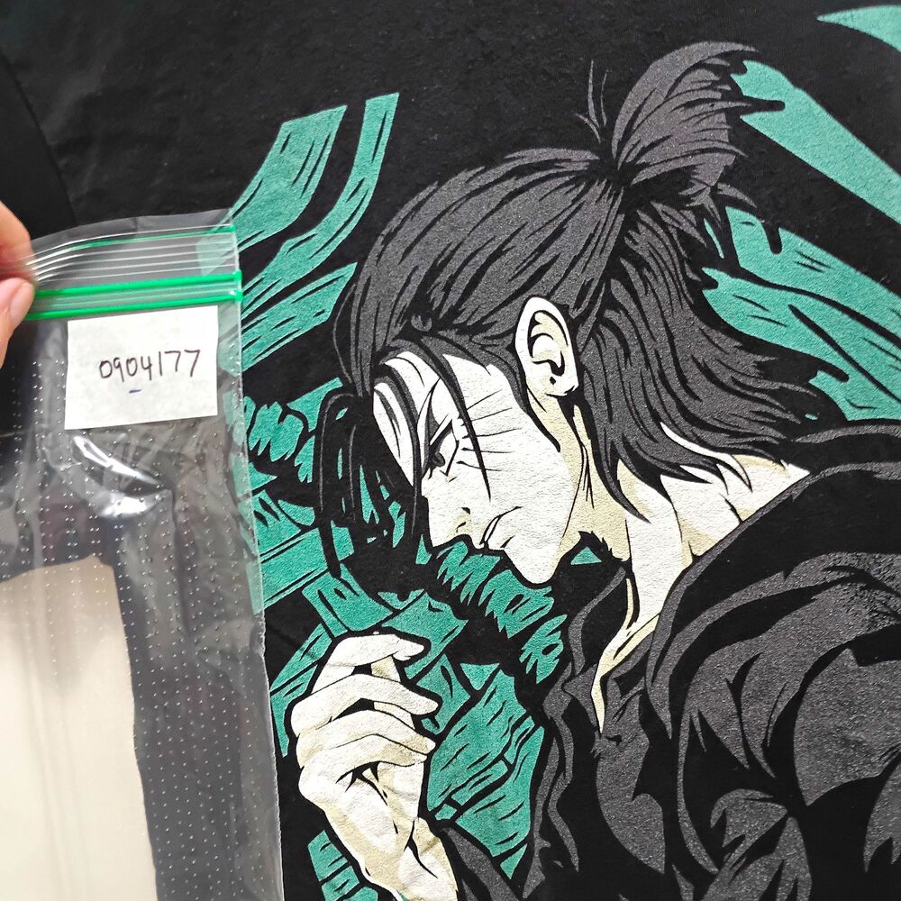 Next Level Apparel Attack on Titan Levi Ackerman Graphic Tee Black S Crew Neck